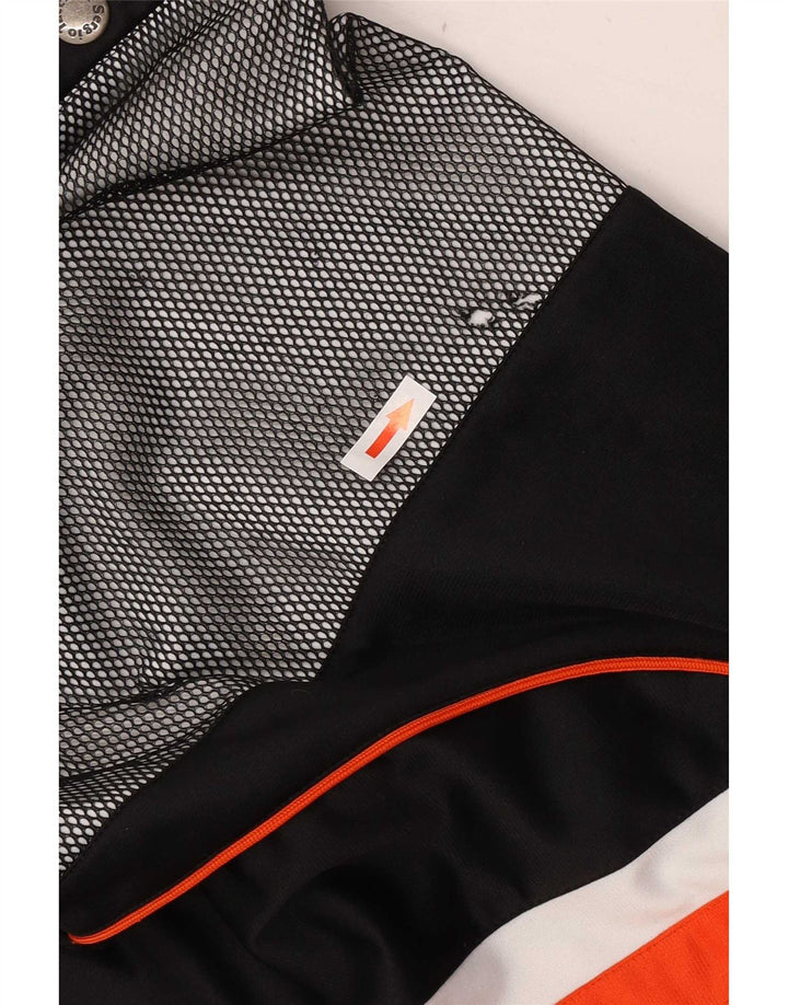 Sergio Tacchini Jaqueta masculina de agasalho 2XL poliéster colorblock branco