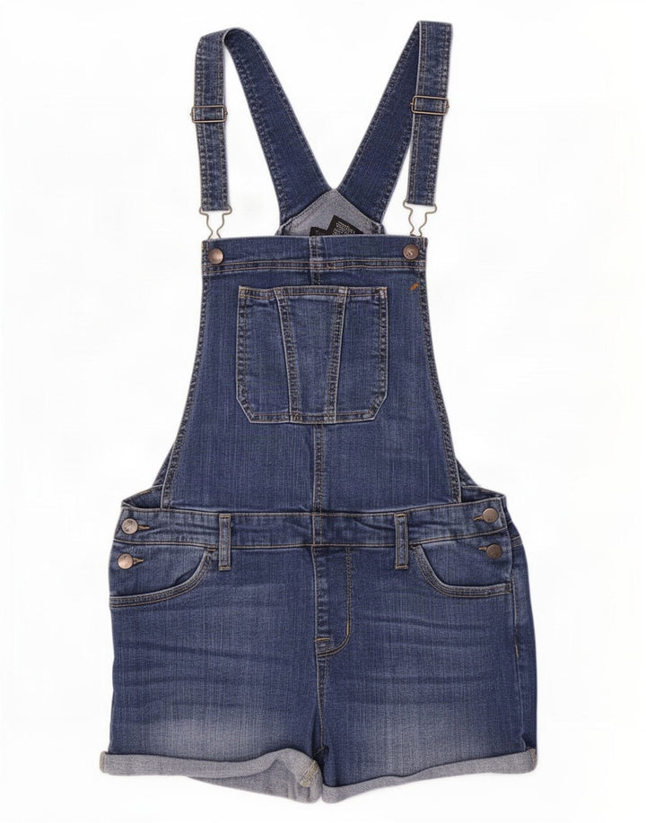 Mossimo Macacão feminino stretch jeans médio W30 algodão azul