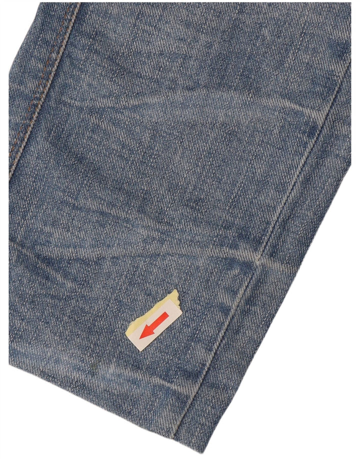 Calça jeans reta feminina G-Star desgastada W30 L29 azul