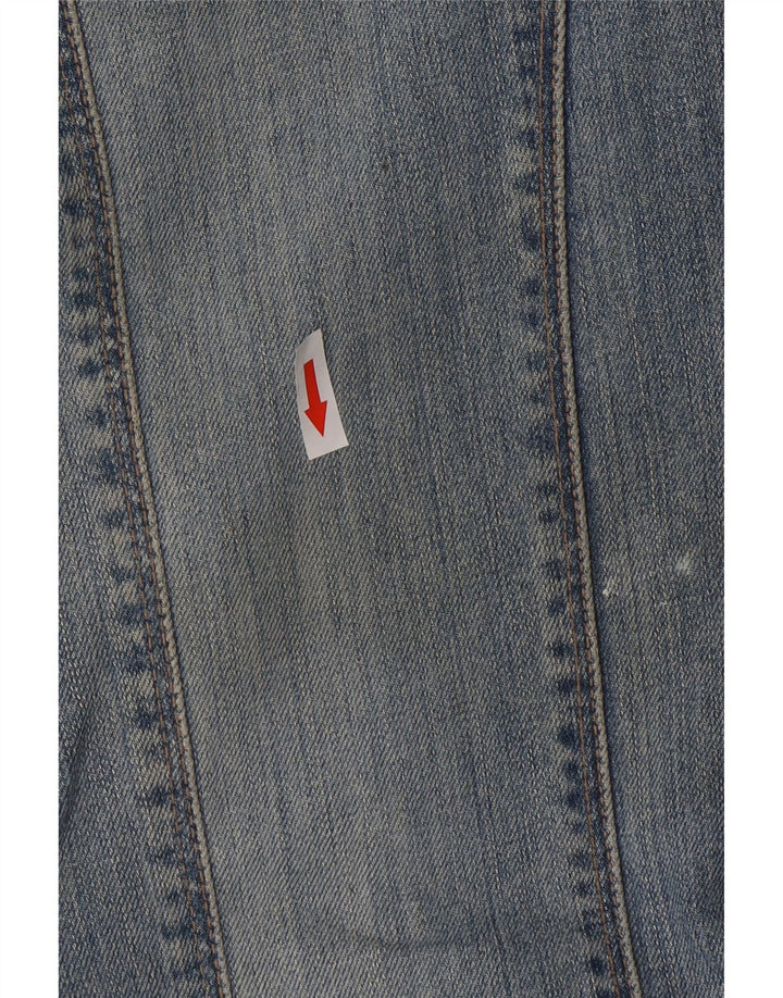 Calça jeans reta feminina Calvin Klein W29 L35 algodão azul