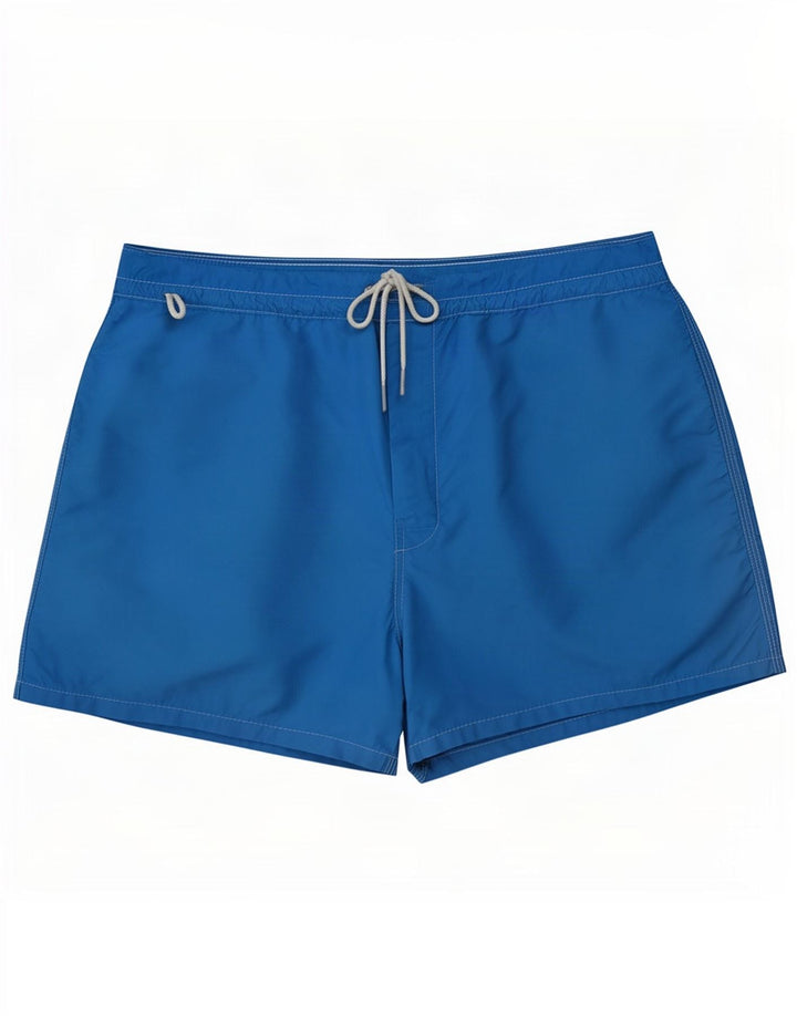 Sundek masculino regular shorts de natação grande azul colorblock nylon