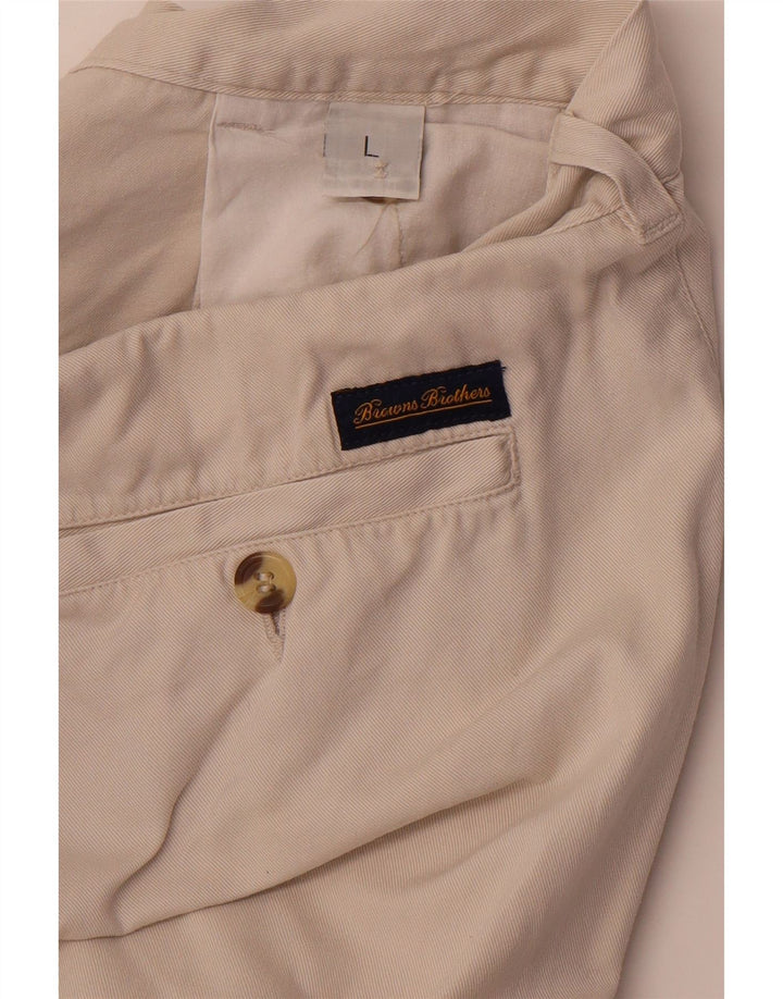 Shorts cargo masculino VINTAGE grande W34 algodão bege
