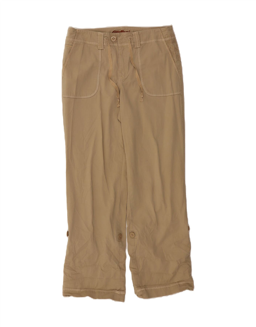 EDDIE BAUER Womens Straight Chino Trousers US 10 Large W32 L30 Beige Vintage Eddie Bauer and Second-Hand Eddie Bauer from Messina Hembry 