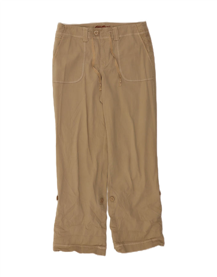 EDDIE BAUER Womens Straight Chino Trousers US 10 Large W32 L30 Beige Vintage Eddie Bauer and Second-Hand Eddie Bauer from Messina Hembry 