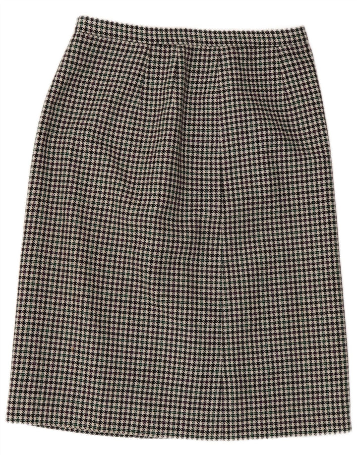 STRONE HOUSE Saia reta feminina média W30 houndstooth multicolorida
