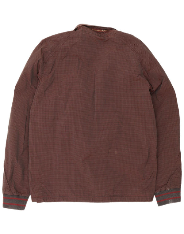 Jaqueta bomber masculina Ted Baker tamanho 4 grande xadrez marrom