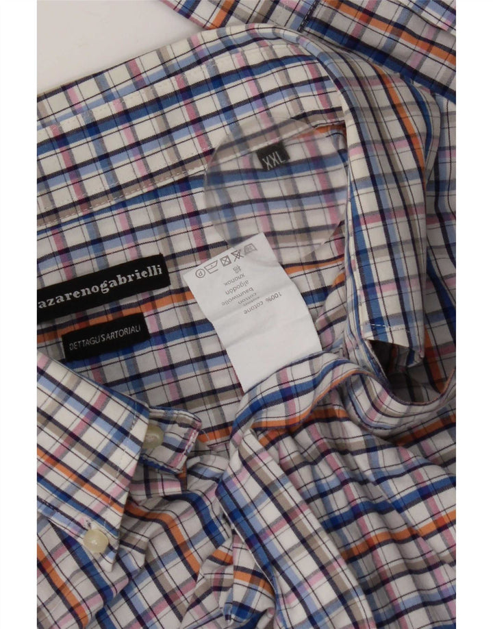 Camisa masculina Nazareno Gabrielli 2XL algodão xadrez multicolorido