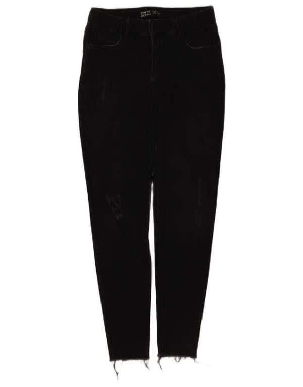 Zara Jeans Skinny Feminino EU 34 2XS W24 L26 Preto