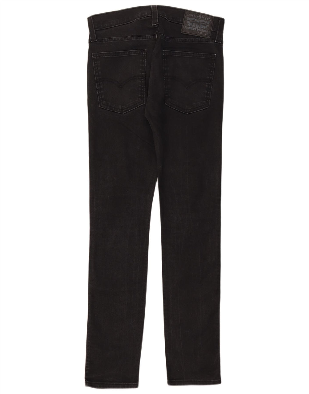 Jeans femininos Levi's Slim W30 L29 algodão preto
