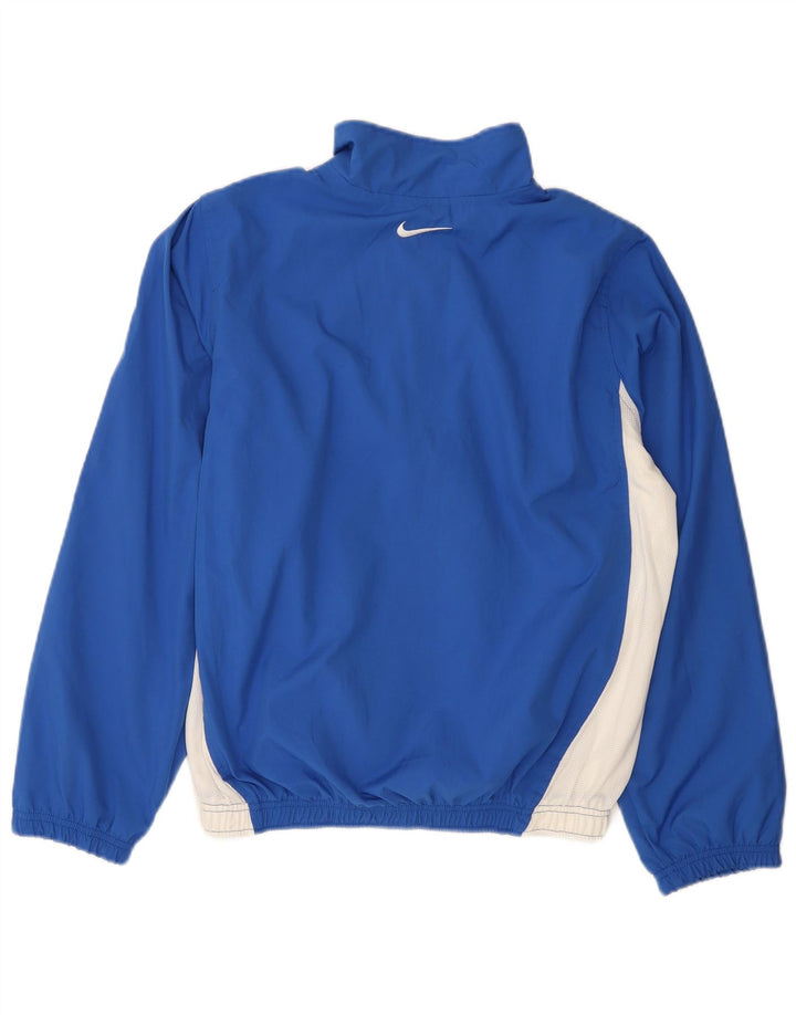 Nike Mens Tracksuit Top Jacket UK 36/38 Pequeno Azul Colorblock Poliéster