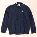 Jaqueta de chuva masculina ADIDAS UK 40/42 poliéster azul marinho médio