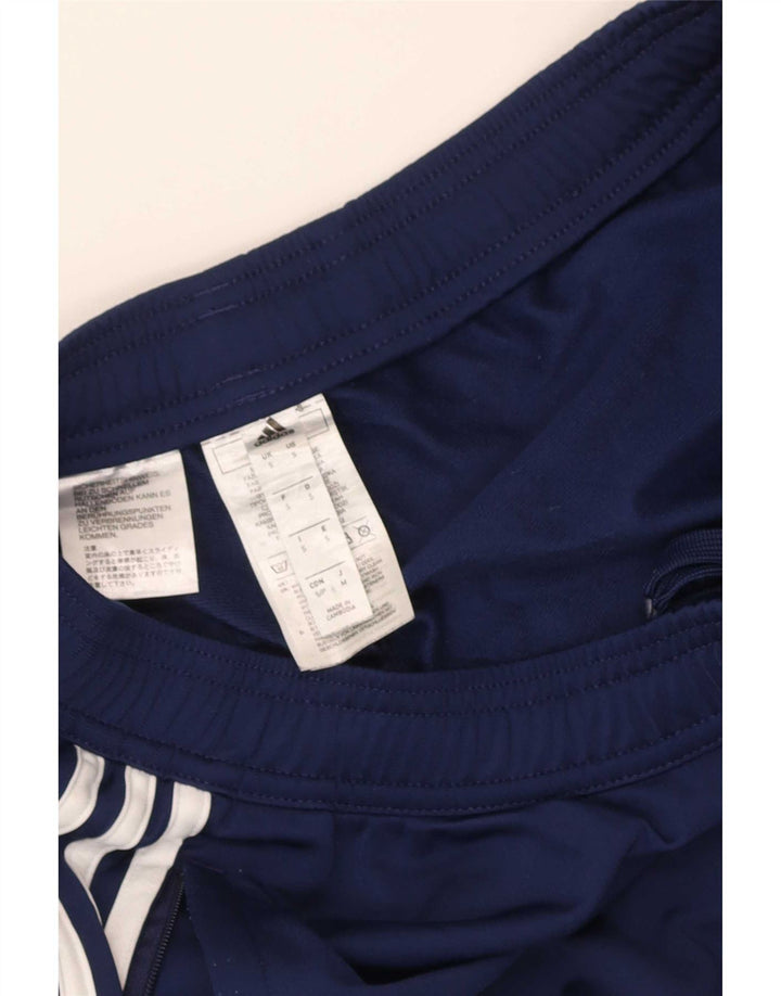 Calça de treino masculina Adidas pequena azul marinho poliéster