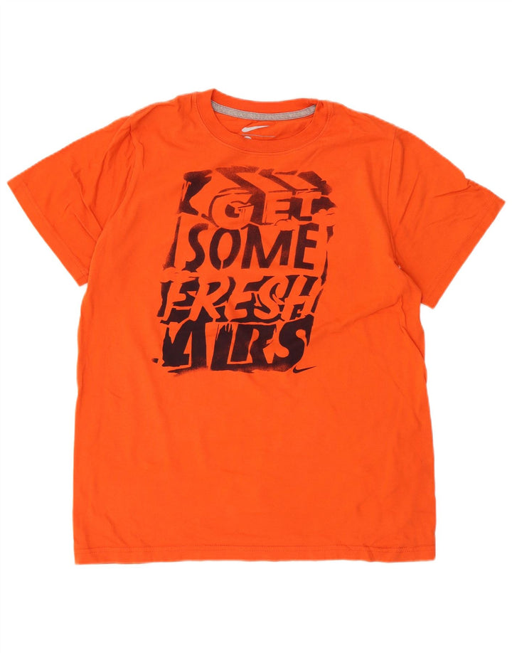 Camiseta Nike Meninos Graphic Top 13-14 Anos XL Laranja