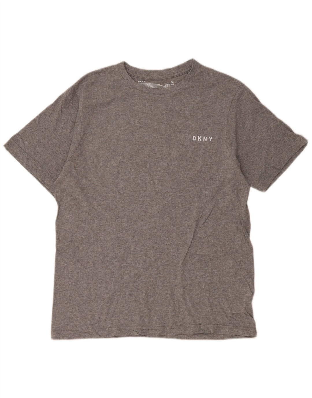Camiseta feminina DKNY UK 14 algodão cinza médio