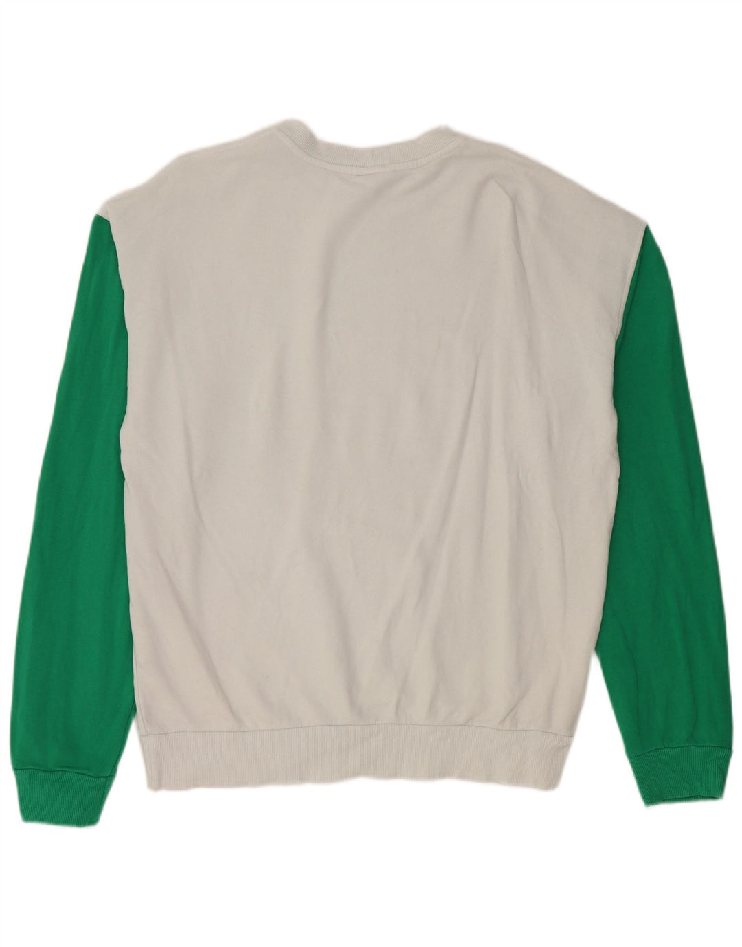 Benetton Mens Peanuts Graphic Moletom Jumper Médio Branco Colourblock