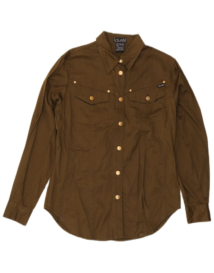 Camisa oversized feminina Laurel EU 38 XS algodão cáqui