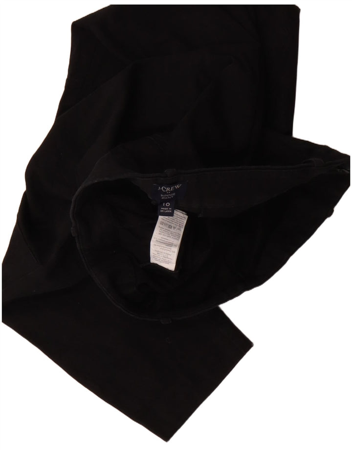 J. Crew Calça feminina Winnie cortada US 10 grande W32 L24 algodão preto