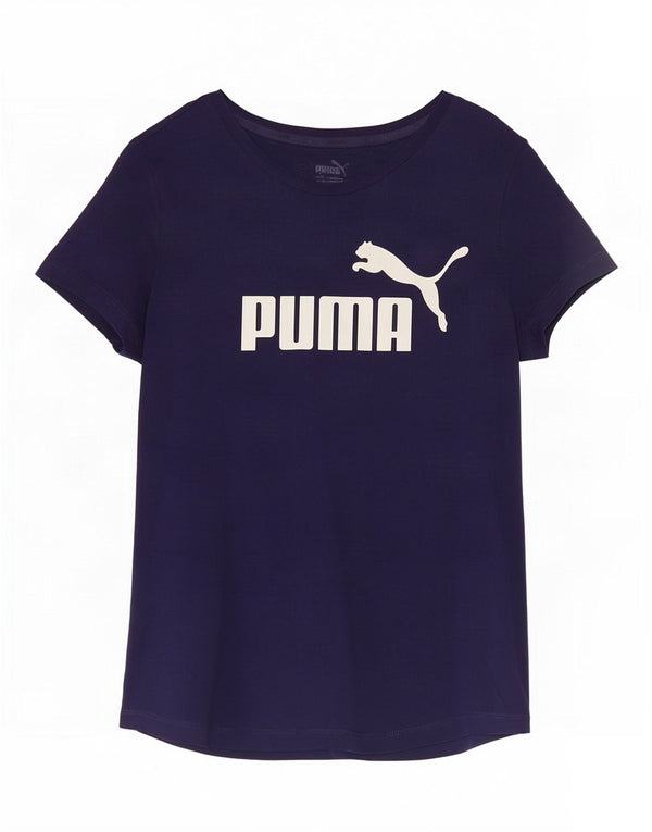 Camiseta feminina Puma Graphic UK 12 médio algodão azul marinho