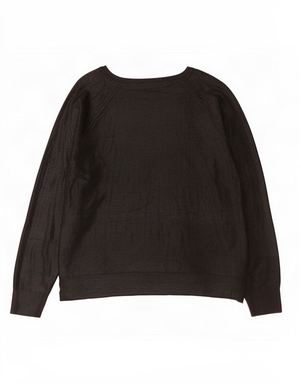 Zara Blusa Feminina Solta Fit Top UK 18 XL Viscose Preta