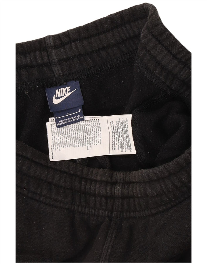 Calça de treino masculina Nike joggers grande algodão preto