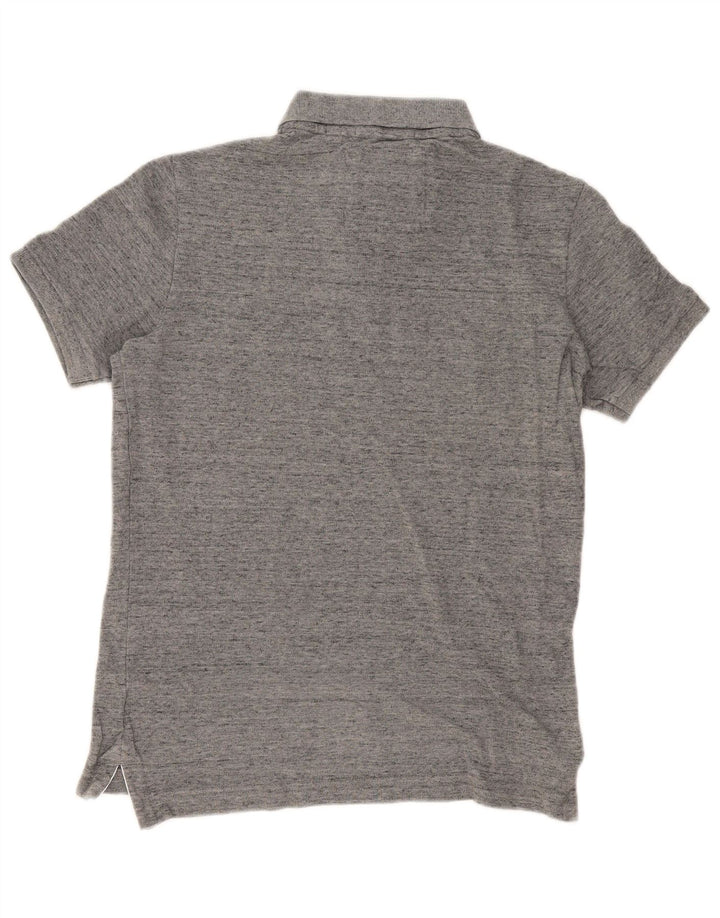 Camisa polo masculina Superdry cinza médio manchado