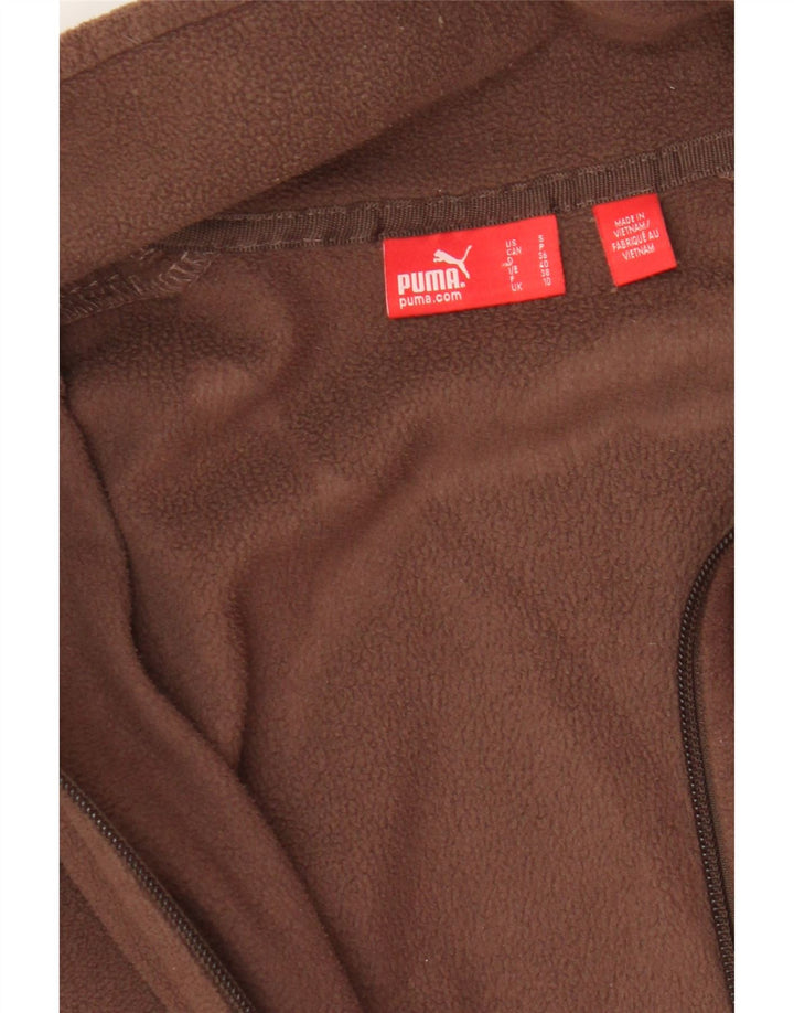 Jaqueta de lã feminina Puma UK 10 pequena marrom