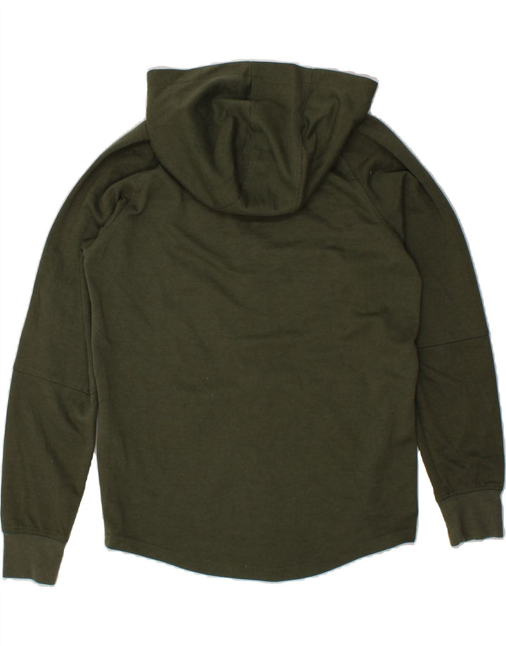 JACK & JONES Mens Zip Hoodie Sweater Medium Green Cotton Vintage Jack & Jones and Second-Hand Jack & Jones from Messina Hembry 