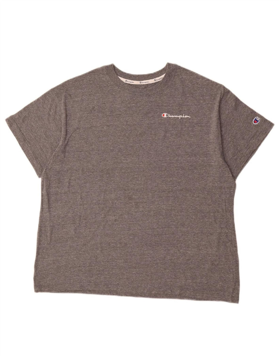 Camiseta masculina CHAMPION grande poliéster cinza