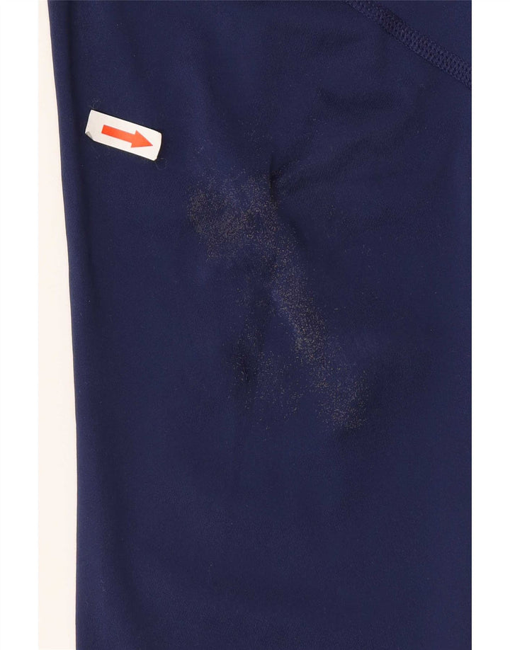 Leggings Adidas Femininas UK 14 Médio Azul Marinho
