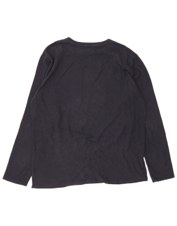 Zara Boys Graphic Top manga comprida 13-14 anos azul marinho