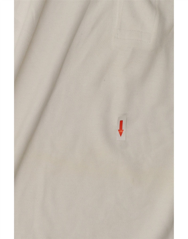 Camisa polo masculina Diadora médio algodão branco