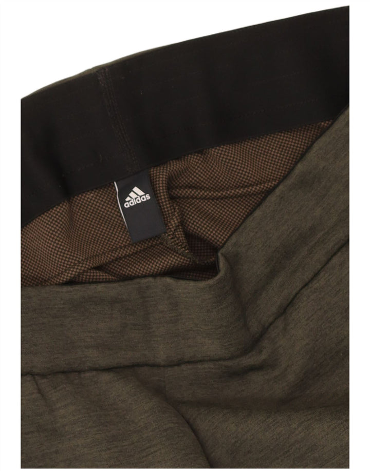 Adidas Mens Climalite Calças de treino grandes cáqui salpicadas