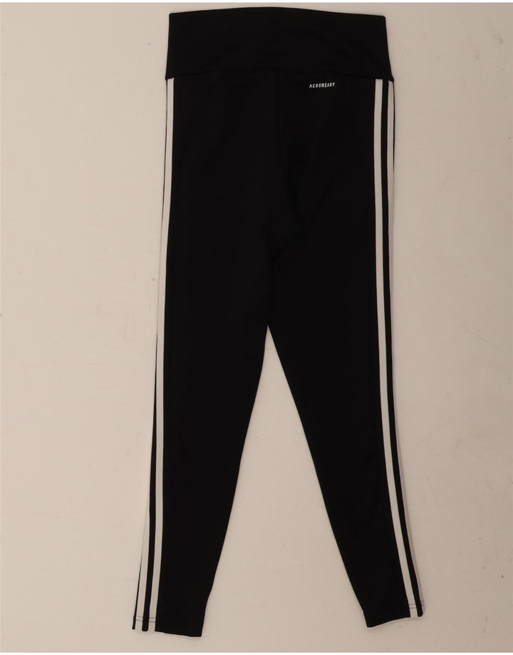 Leggings Adidas Aeroready Femininas UK 8/10 Pequenas Poliéster Preto