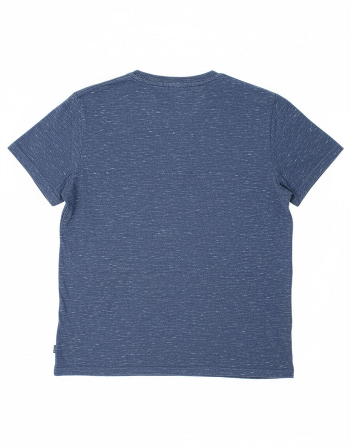 Camiseta masculina SUPERDRY Top médio algodão azul