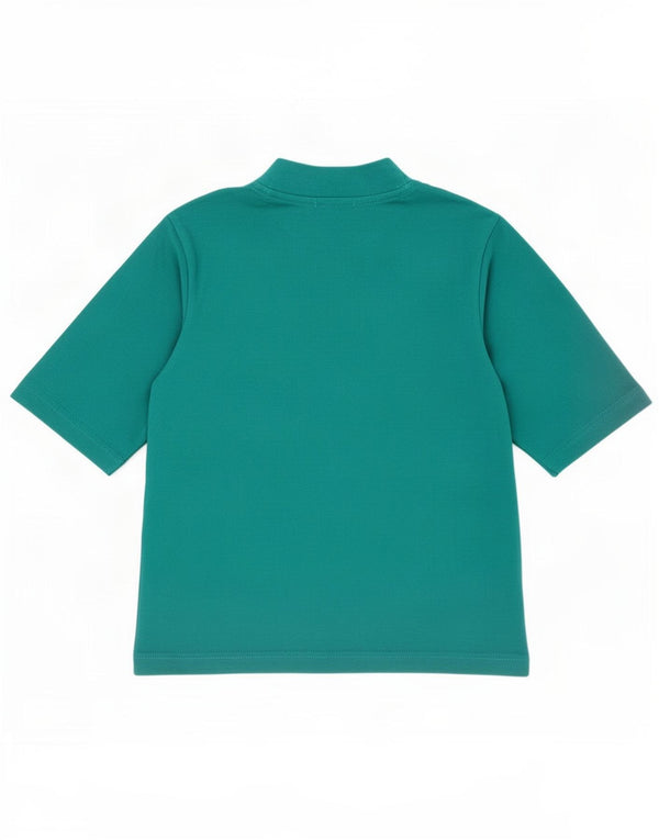 Camiseta feminina gráfica Umbro UK 12 verde médio colorblock
