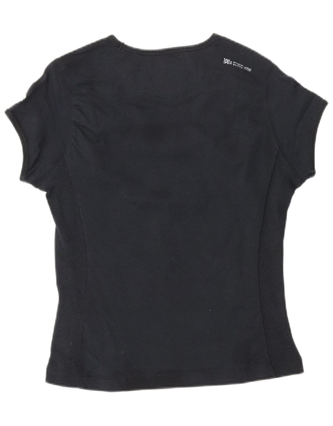 Camiseta feminina CHAMPION Heritage Classics UK 12 algodão preto médio