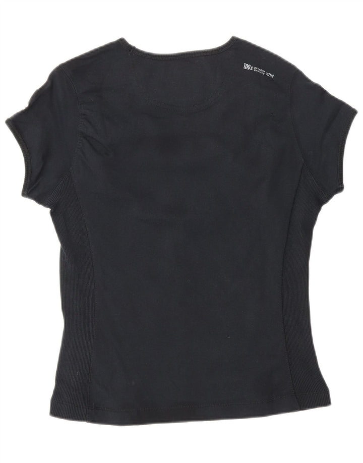 Camiseta feminina CHAMPION Heritage Classics UK 12 algodão preto médio