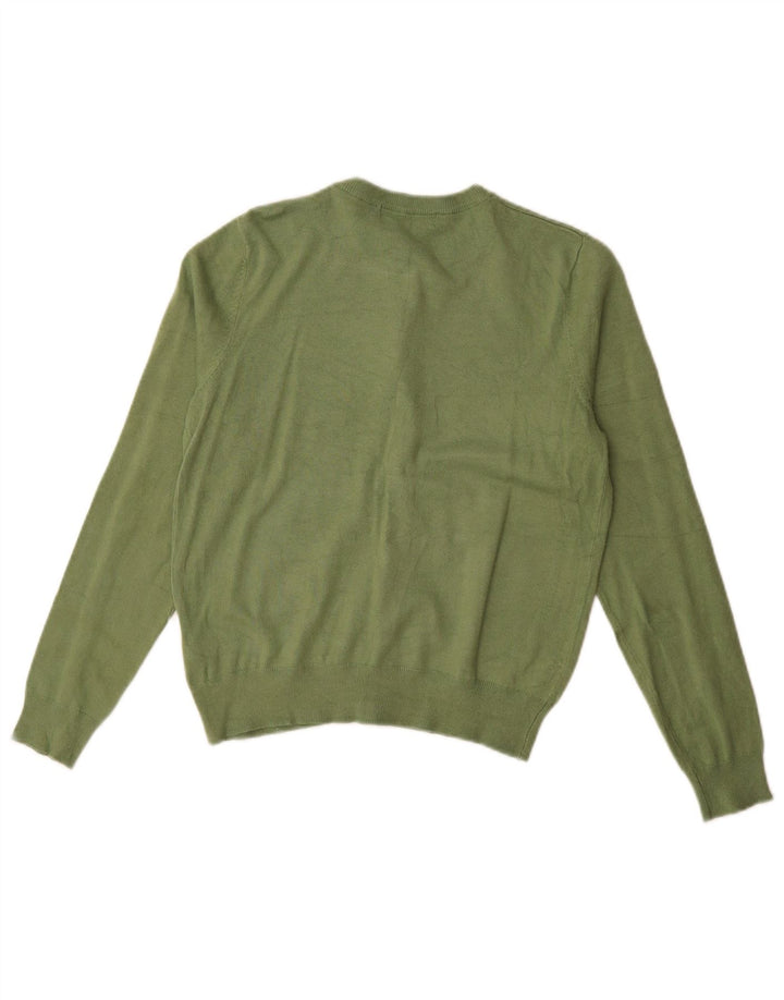 Suéter cardigã feminino Marks & Spencer UK 12 viscose verde médio