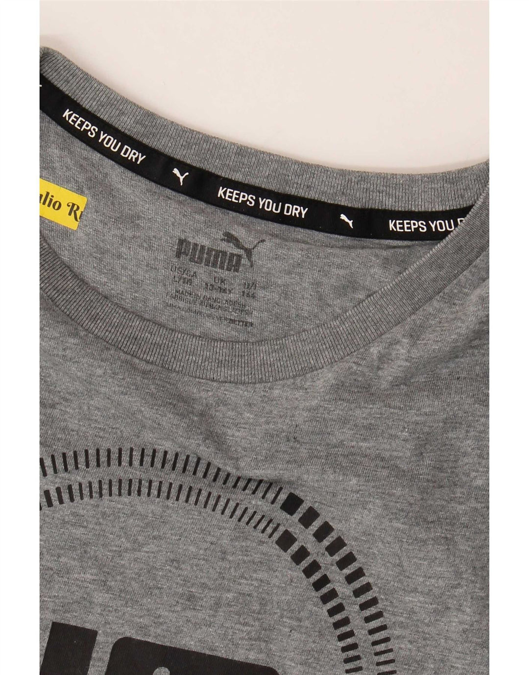 Top Puma Menino Graphic T-Shirt 13-14 Anos Cinzento