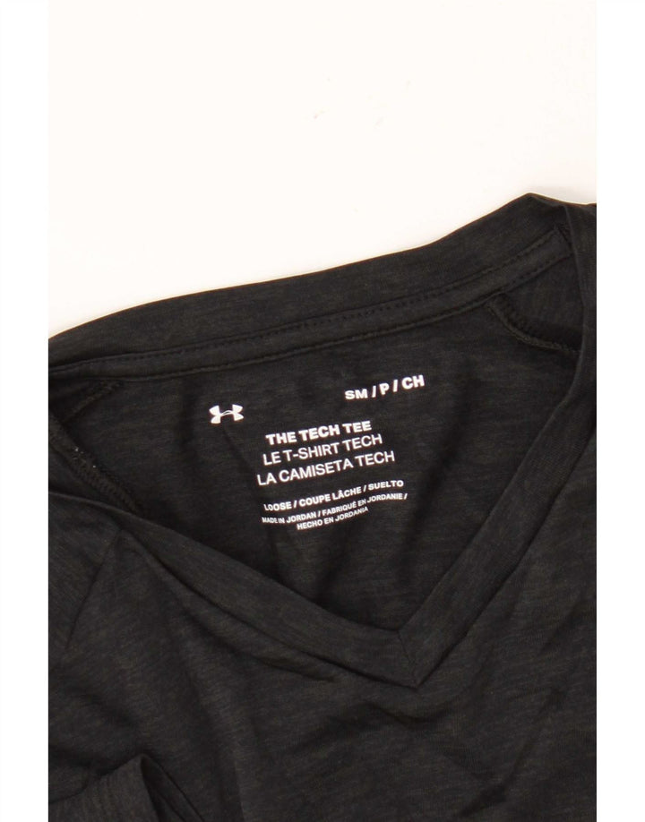 Camiseta masculina Under Armour pequena preta manchada