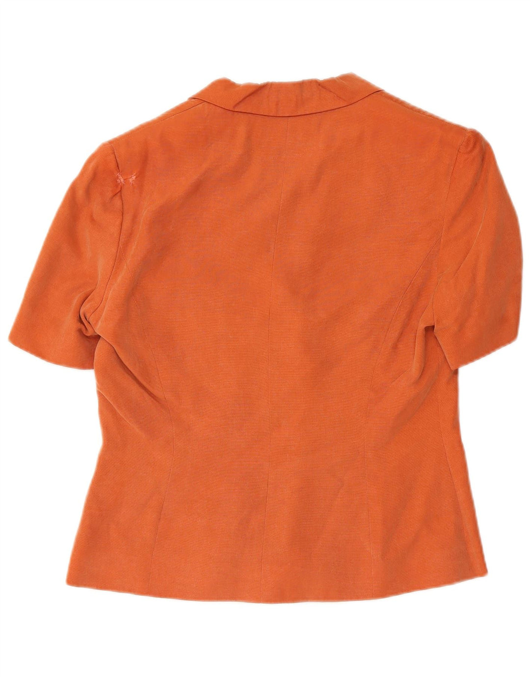 Monsoon Jaqueta blazer feminina de manga curta com 3 botões Reino Unido 12 médio laranja
