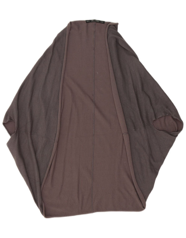 Zara Suéter Cardigan Aberto Feminino Reino Unido 14 Cinza Médio