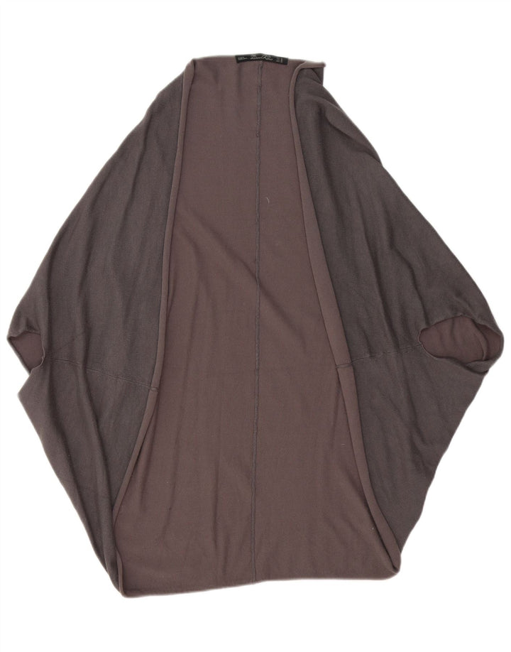 Zara Suéter Cardigan Aberto Feminino Reino Unido 14 Cinza Médio