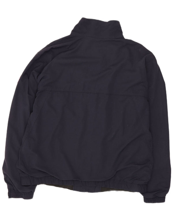 Jaqueta de chuva masculina Murphy & Nye Reino Unido 42 XL azul marinho nylon