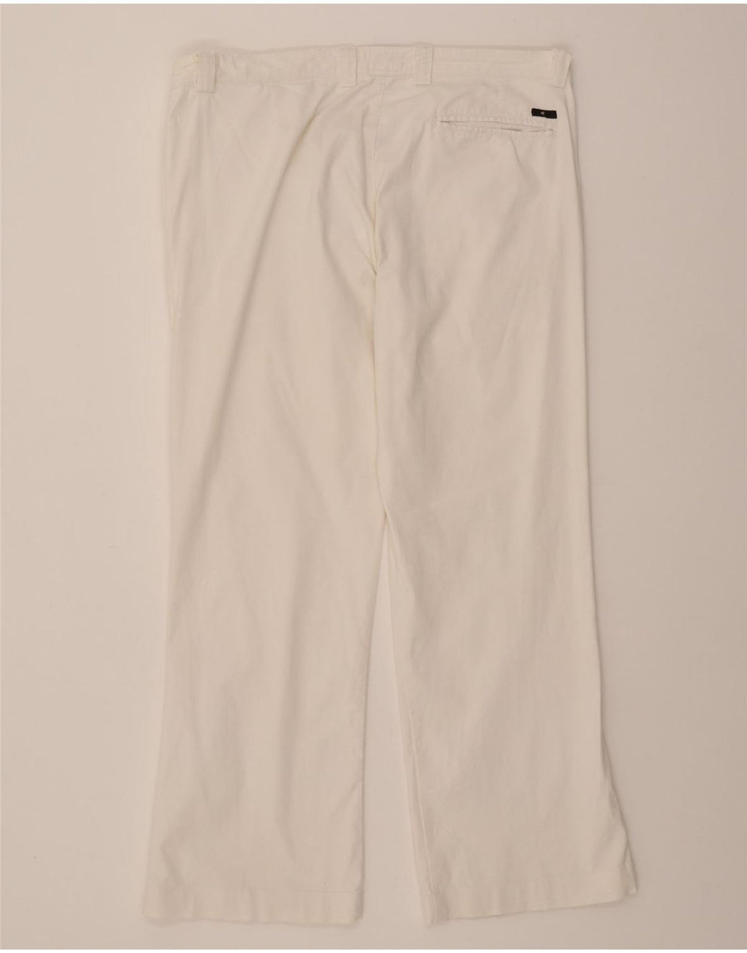 ENERGIE Mens Straight Chino Trousers W38 L30 Off White Cotton Vintage Energie and Second-Hand Energie from Messina Hembry 