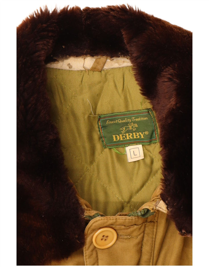 Casaco corta-vento masculino DERBY UK 40 grande bege