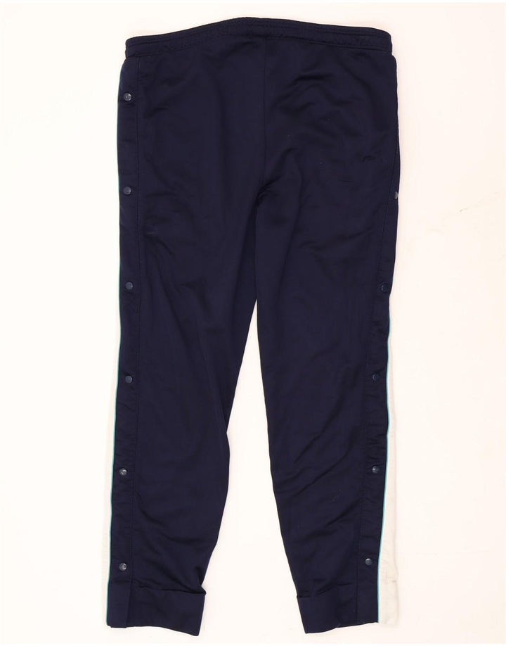 Calça de treino masculina Reebok grande azul marinho colorblock poliéster