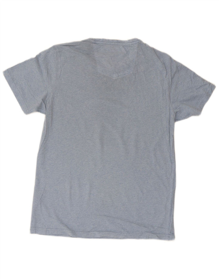 Camiseta masculina FAT FACE Top de algodão azul médio
