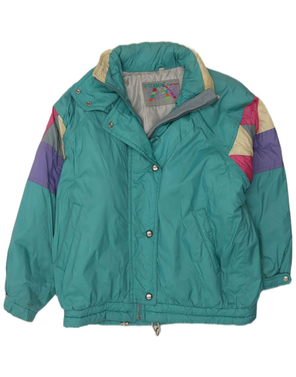 Jaqueta de esqui feminina Colmar com ajuste relaxado IT 48 XL verde colorblock esportivo