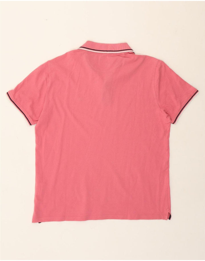 Camisa polo masculina Champion grande algodão rosa